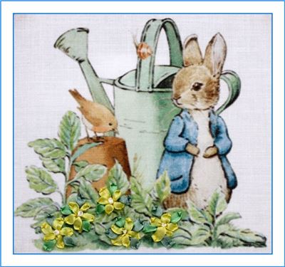 Silk Ribbon Embroidery Kit - Watering Can